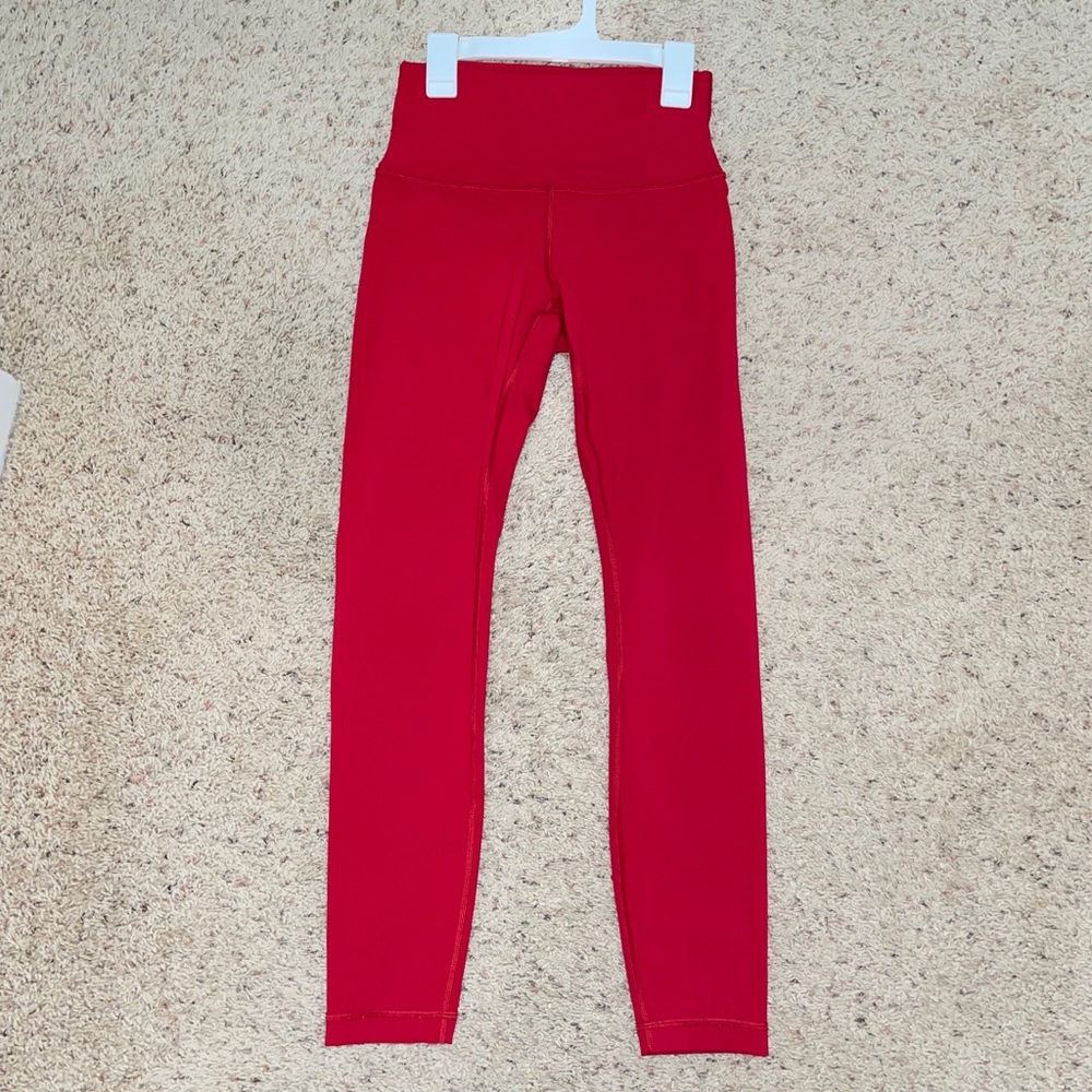 Red lululemon leggings